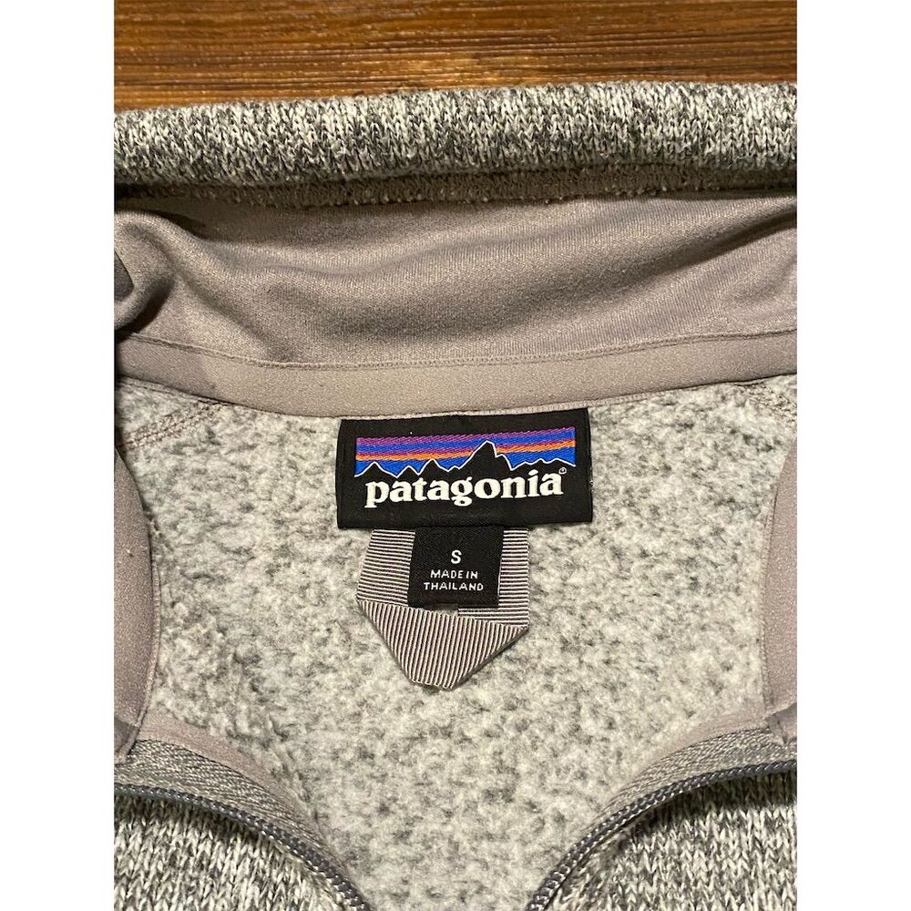 Patagonia Women's Gray Better Sweater 1/4 Zip Fleece Jacket Size S 25617 - Picture 3 of 9